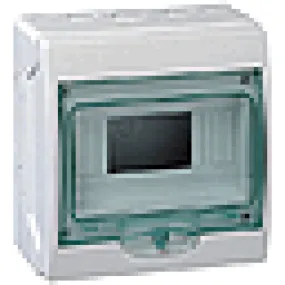 Kaedra - mini coffret pour appareillage modulaire - 195 x 200 mm - 8 modules  - Façade lisse - Non Pré-percé - 10314E